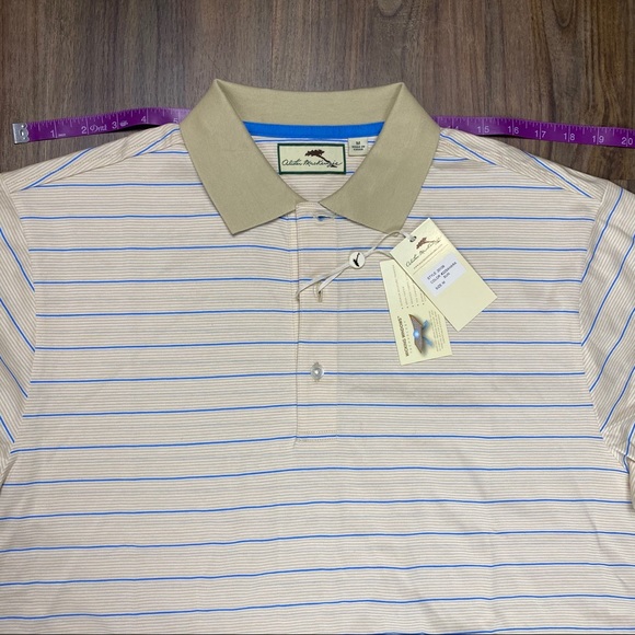 Alister Mackenzie Tan Golf Polo Sz M - Picture 5 of 5